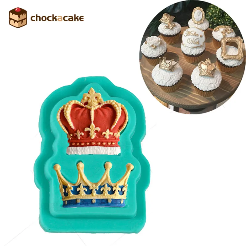Короны принцессы королевы 3D Силиконовая форма помадка торт кекс украшения