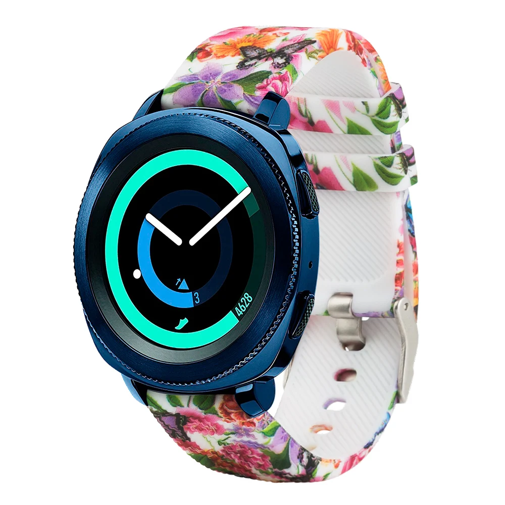 20 мм силиконовый быстроразъемный ремешок для часов samsung gear Sport/samsung Galaxy Watch 42 Garmin