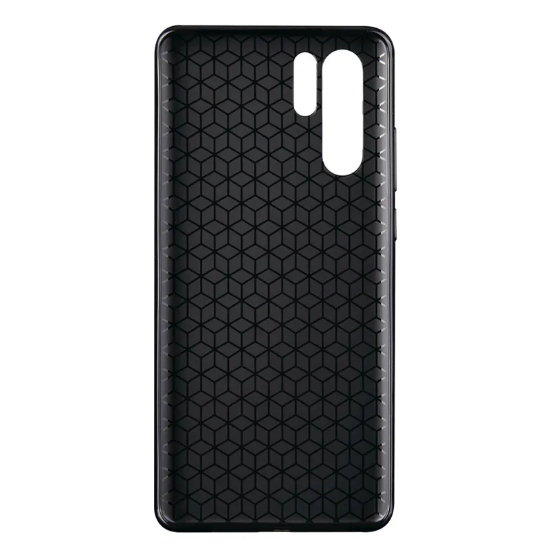 For Huawei P30 / Pro Carbon Fiber Soft Silicone Case P Smart 2019 Coque Cover Shockproof Protective Bumper |