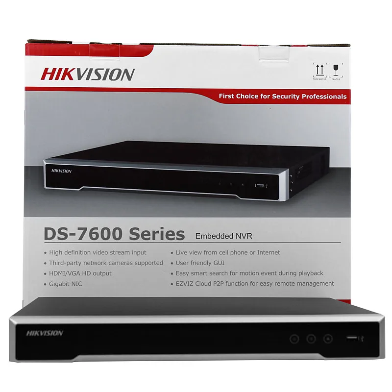 Hikvision DS 7608NI I2/8 P оригинальный английский 2 SATA 8 портов POE 8ch NVR для видеонаблюдения