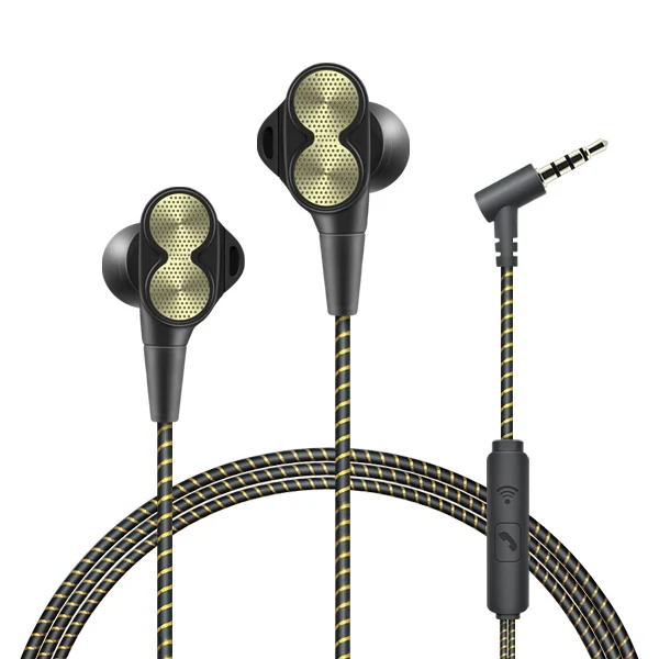 gold CBAOOO DT800 проводные наушники-вкладыши стерео бас наушники с микрофоном Проводная игровая гарнитура для телефонов Xiaomi Handsfree - Цвет: gold
