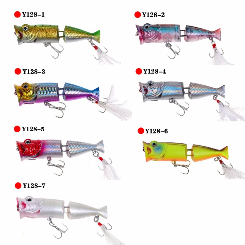 LEOSPORT, 1 шт., новинка, жесткий попер, приманка для рыбалки, 8 см, 11,5 г, топовая приманка для рыбы, 6# КРЮЧКОВ, снасти