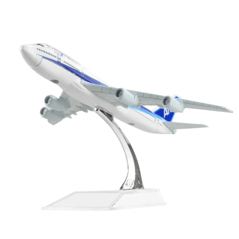 Модели японских летательных аппаратов Nippon Airways Boeing 747 16 см Детские модели в