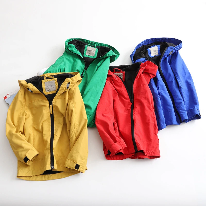 Новинка весенне летнее пальто IYEAL для маленьких мальчиков с капюшоном Детская