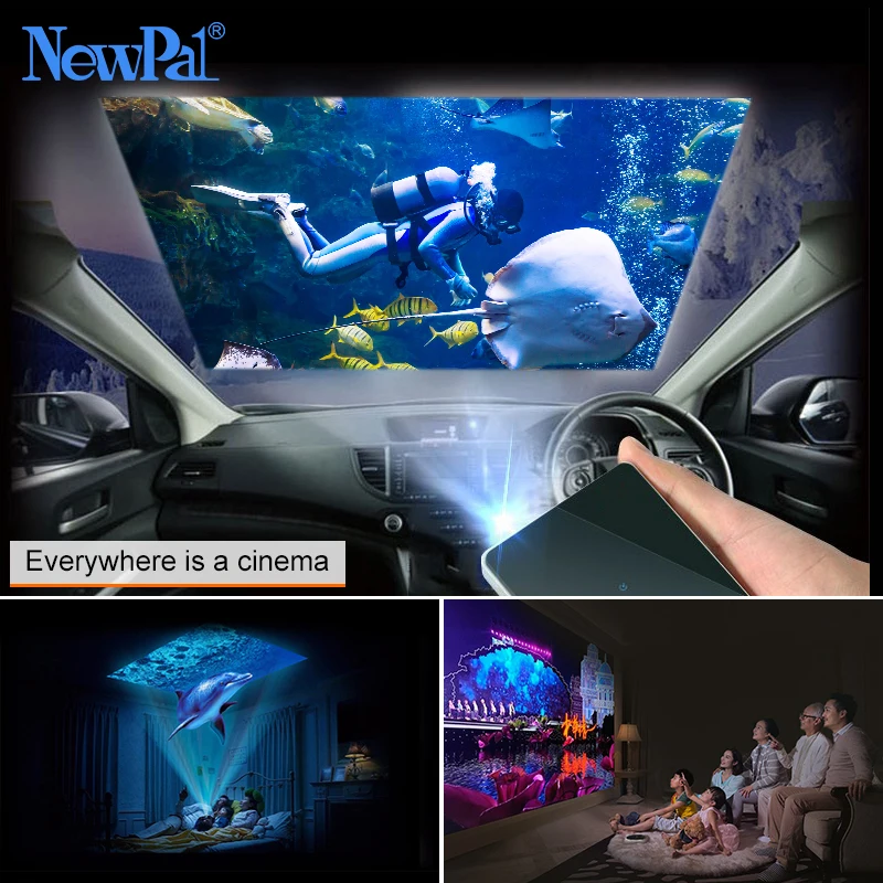 Мини проектор DLP Full HD 3D Проекторы ручка 1080 P Android WI FI bluetooth открытый дома Театр плеер