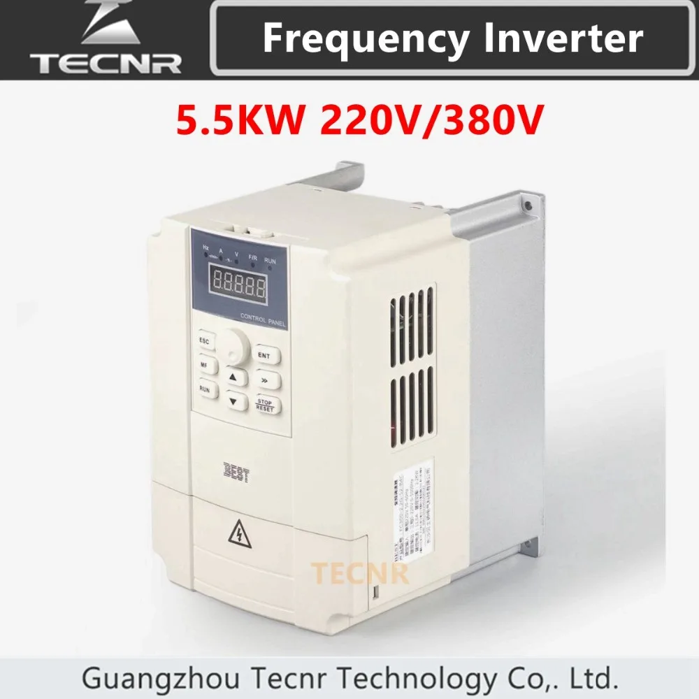 5.5KW переменная частота инвертор 220В 380В для ЧПУ шпинделя управления