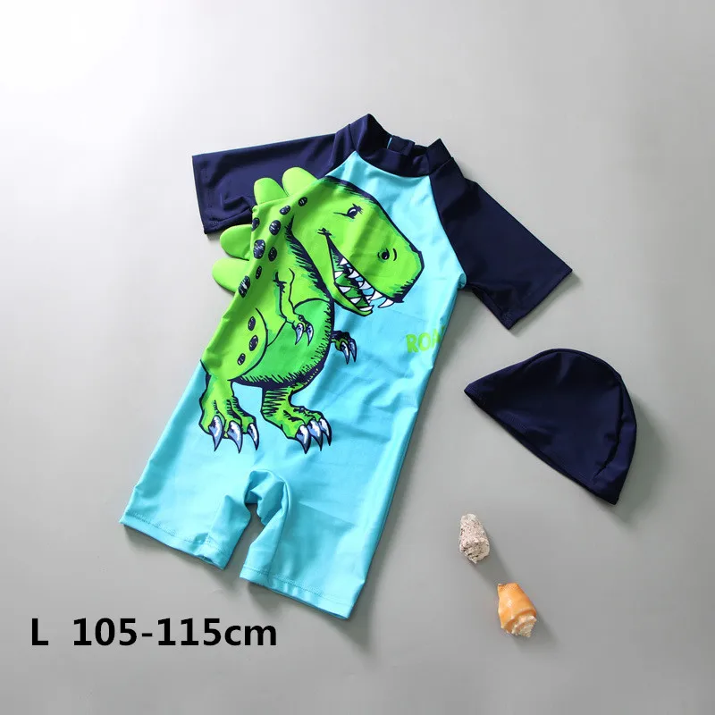L 3-4years Детский купальный костюм; детский купальный костюм с человеком-пауком, акулой, крабом; пляжная одежда для мальчиков; Быстросохнущий купальный костюм для малышей; YZ19010 - Цвет: L 3-4years