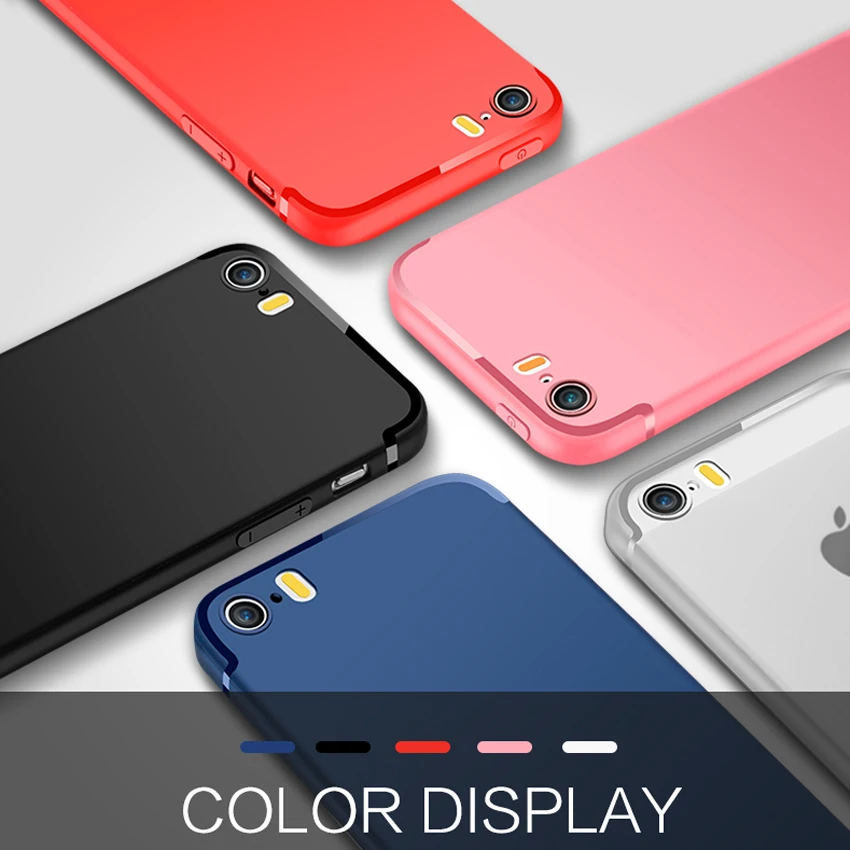 CHYI Роскошный чехол для iphone 5S 5 SE случаях Мягкие силиконовые ультра тонкий ТПУ