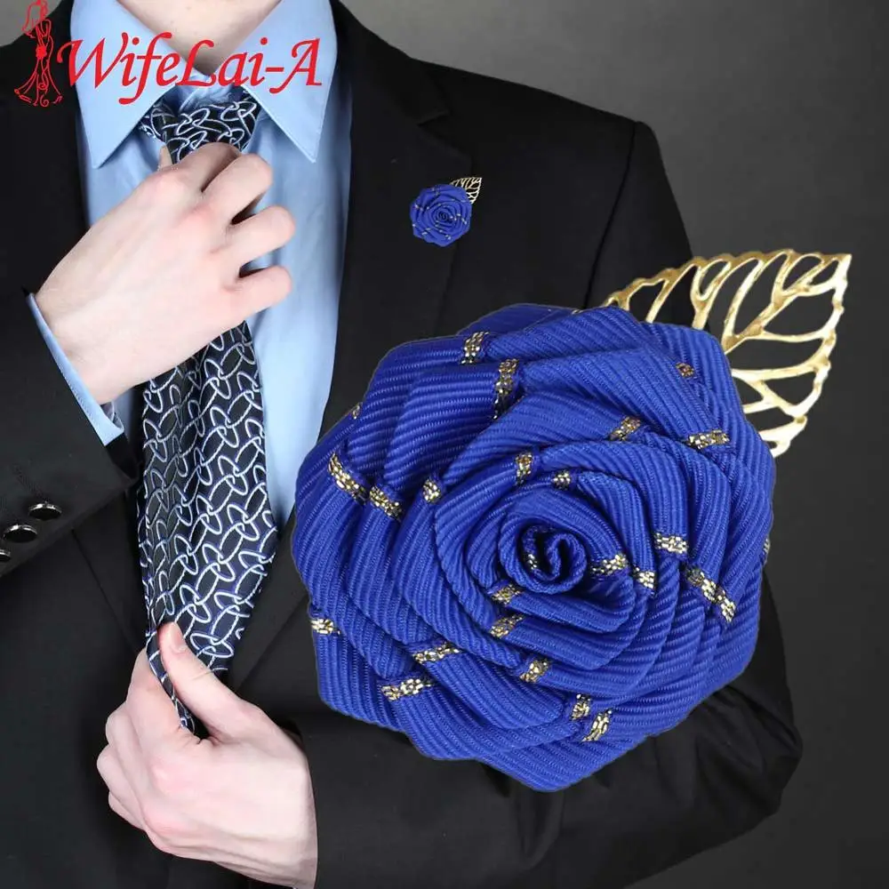 Классическая бутоньерка для жениха 6 шт./лот| |