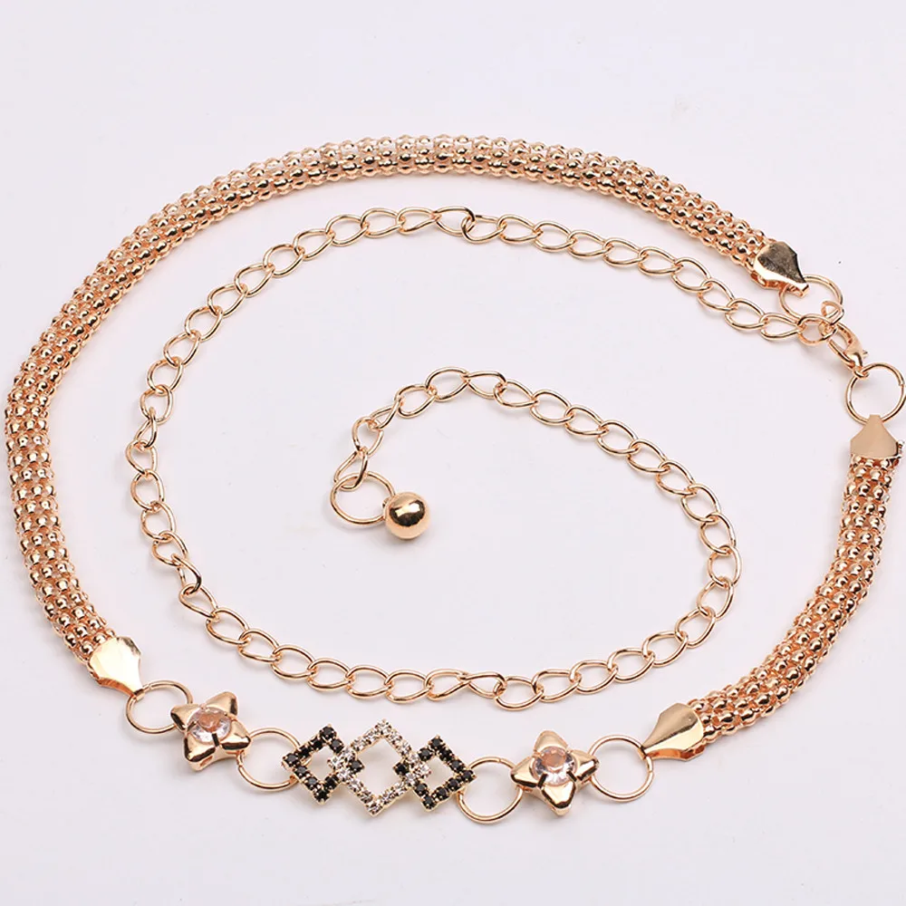 2019 NEW Women's Lady Fashion Metal Chain Style Belt Body match with other dress as accessory 3.6 | Аксессуары для одежды