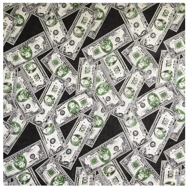 

Unisex Cotton Square Bandana 3D Dollar Bills Money Digital Print Multipurpose Handkerchief Headband Motorcycle Wristband 55x55cm
