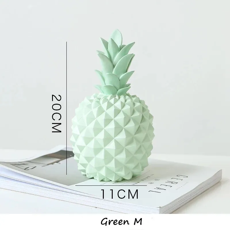 Green L NOOLIM нордическая современная простая и креативная коробка для хранения ананаса гостиная ресторан винный шкаф Декоративная копилка - Цвет: Green L