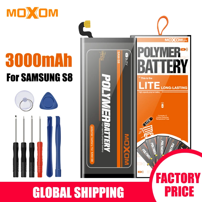 Аккумулятор MOXOM для Samsung Galaxy S8 мобильный телефон Сменный аккумулятор 2800 мАч литий