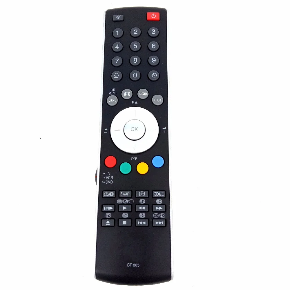 90% новый используемый оригинальный CT-865 для TOSHIBA TV DVD VCR CT865 32-WL68P C42-AV502PR 21V53E 20WL56B 23WL56B