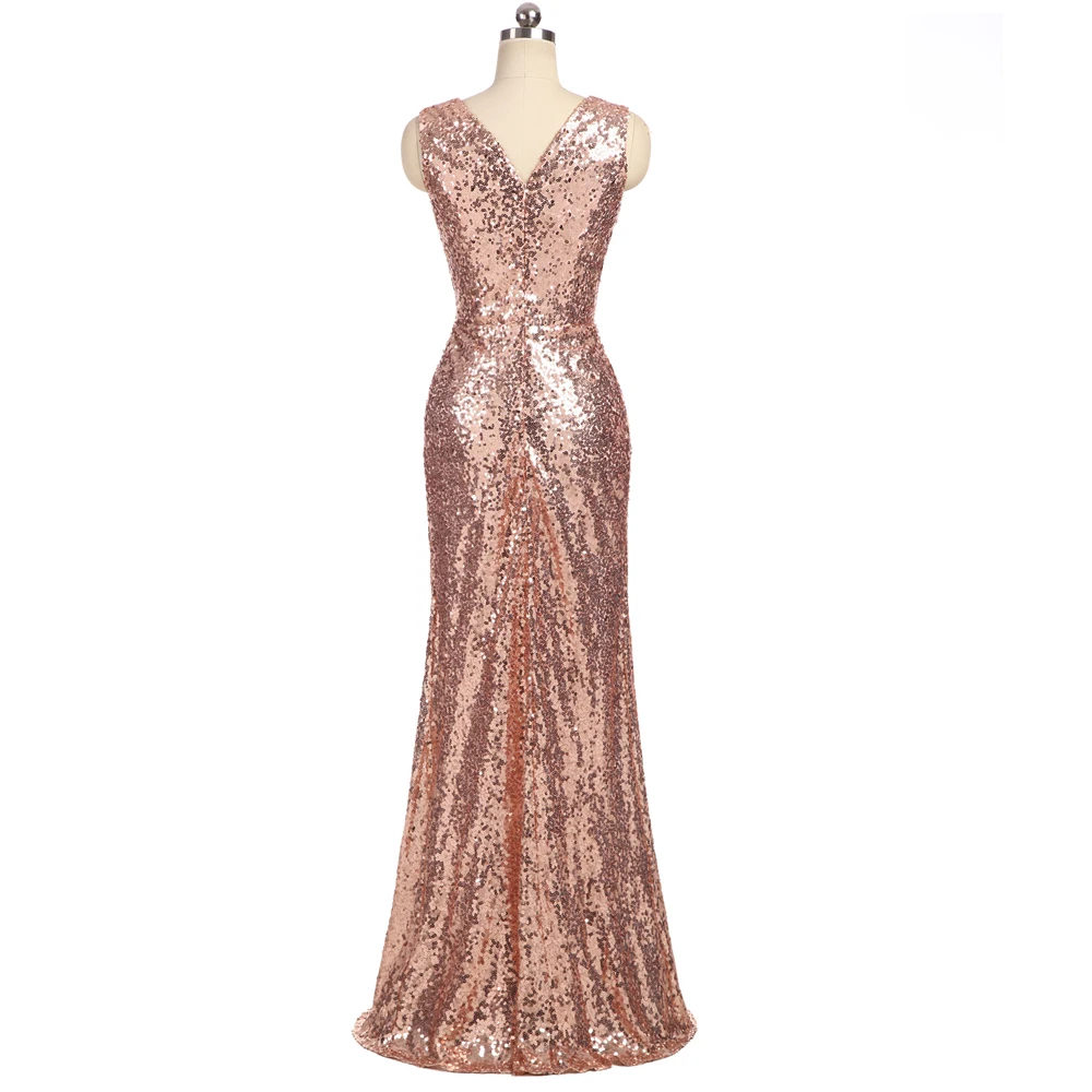 Шампанское дешевые платья подружки невесты до 50 Русалка Глубокий V образный