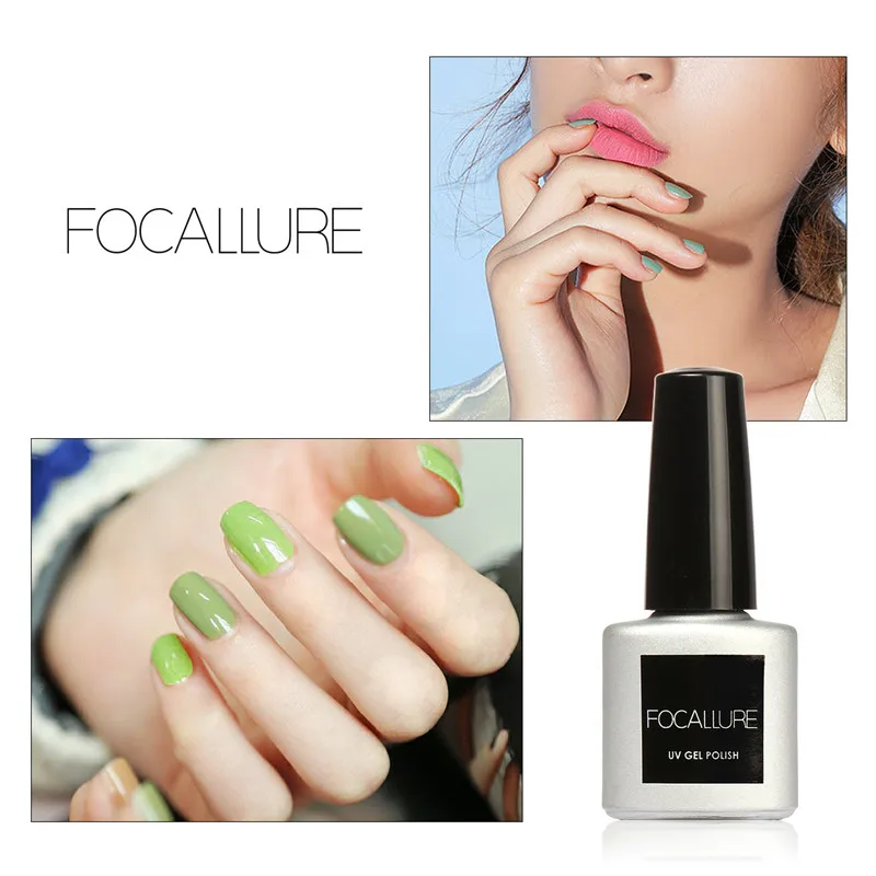 FOCALLURE, 20 цветов, 7 мл, замочить, зеленая серия, Гель-лак, светодиодный, УФ-гель, лаки для ногтей, лак, грунтовка, гель-лаки