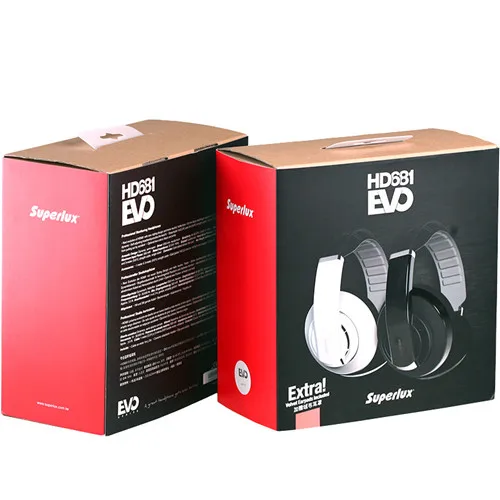 Superlux HD681 EVO динамический полуоткрытый аудио мониторинг наушников съемный аудио кабель HiFi стерео шумоизоляция гарнитура