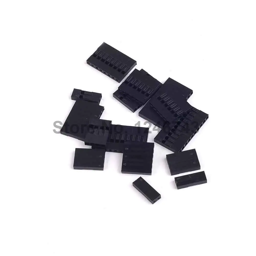 100 шт. разъемы Dupont 2 54 мм 2P 4P 6P 8P 10P 5 х20 = шт.|dupont connector 2p|dupont 2pheader pin connectors |