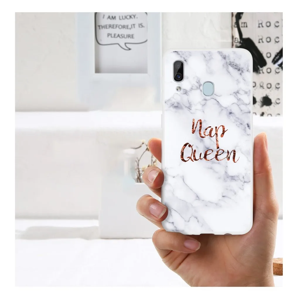 FLYKYLIN мраморный чехол для Samsung M10 M20 Чехлы Galaxy A30 A20 A40 A50 A70 карамельный цвет Мягкий