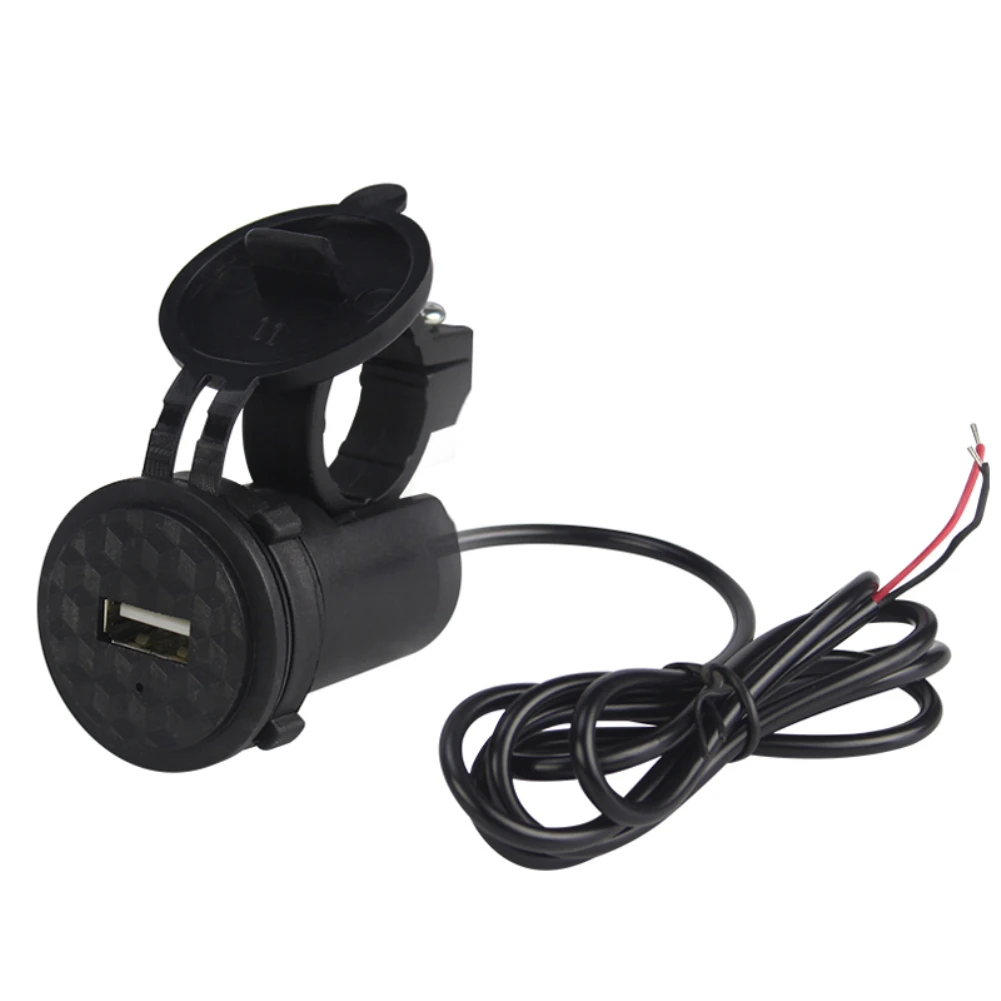 Водонепроницаемый 12V двойной USB гнездо мотоцикла Зарядное устройство телефон