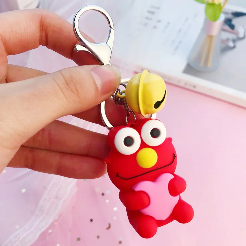 Милые модные ювелирные изделия Улица Сезам Эмма Элмо эпоксидная кукла ПВХ