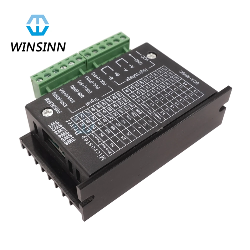 WINSINN TB6600 4A 9 42V шаговый двигатель драйвер контроллер для ЧПУ Nema 8 11 14 16 17 одноосный