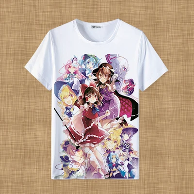 23 Новинка, футболка для проекта TouHou, Hakurei Reimu Kirisame Marisa, аниме, футболка, модные мужские и женские футболки - Цвет: 23