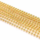 Цепочка металлическая с бусинами, 10 млот, 1,21,523,2 мм