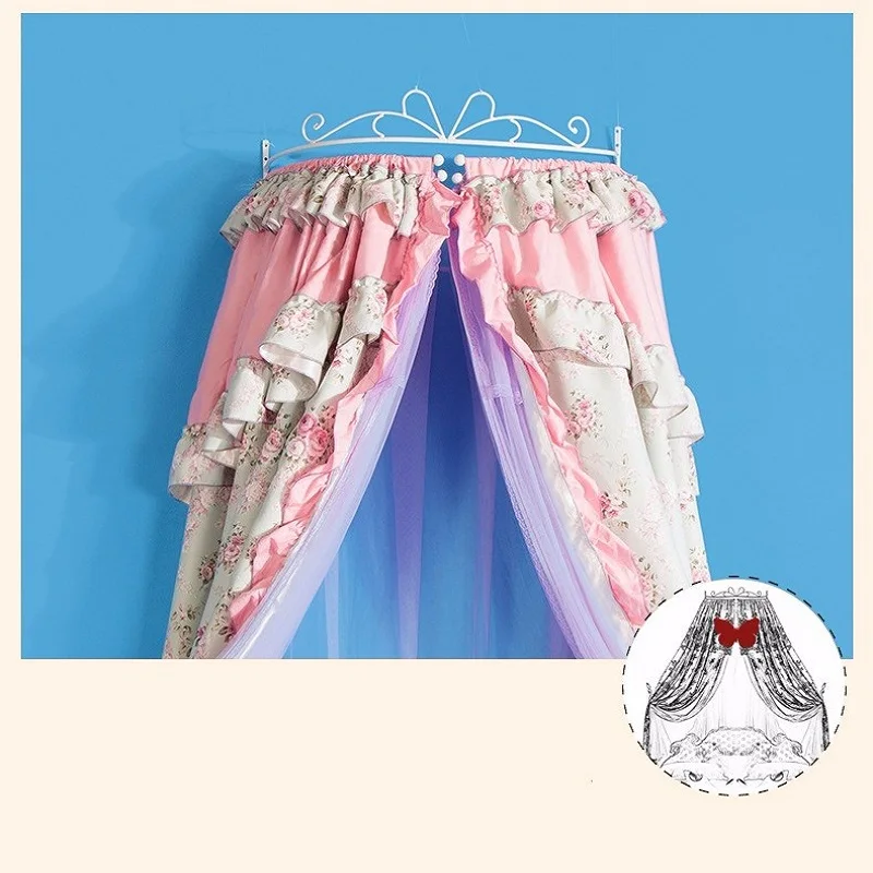 Купольная москитная сетка круглые шторы из хлопка для девочек | Дом и сад