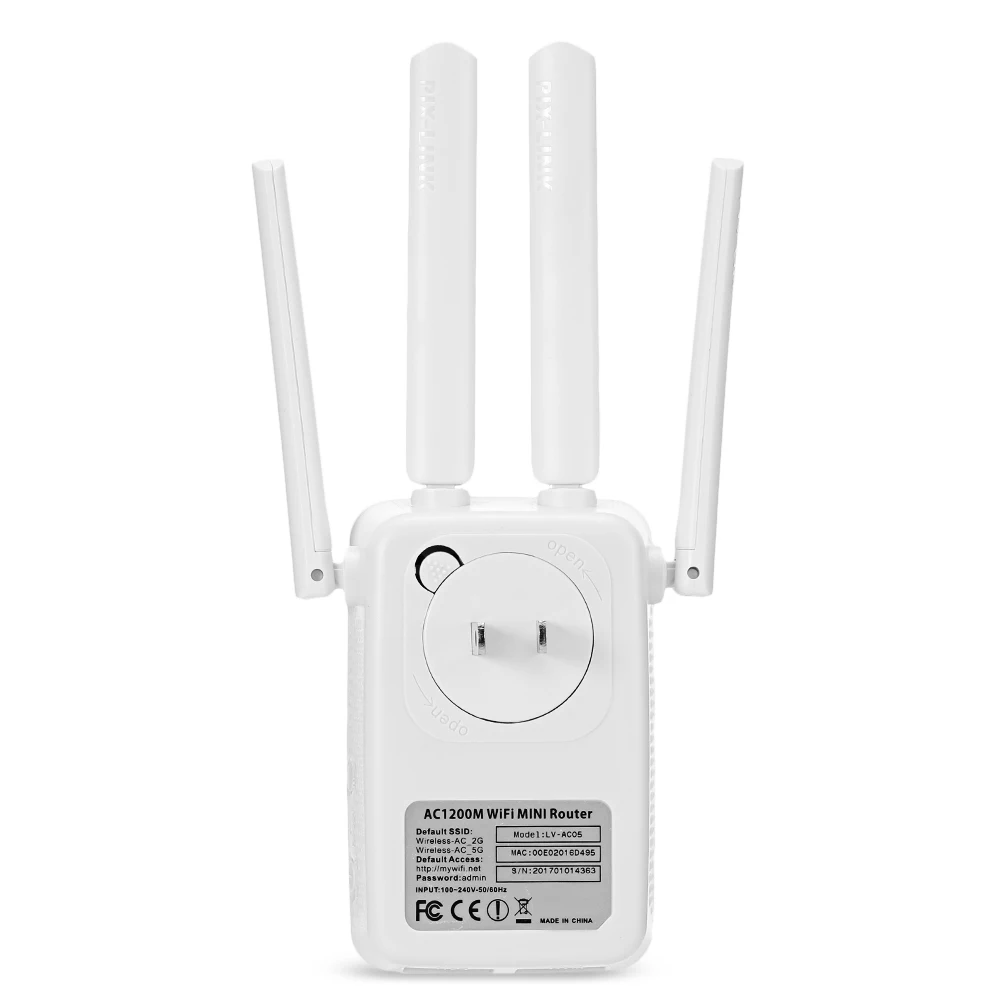 PIX-LINK LV-AC05 Wi-Fi ретранслятор Range Extender 1200 м Dual band Беспроводной AP маршрутизатор 4