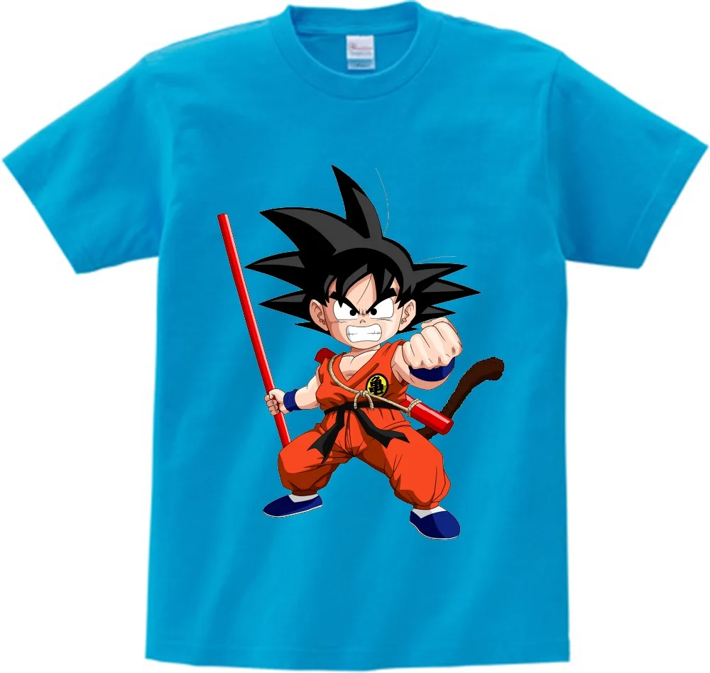 

Newest Cute Kid t shirt children DBZ t-shirts boys Casual tees Anime Super SaiyanA monkey with marti tshirt kids boy clothes NN