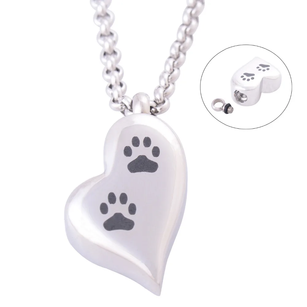 Сердечко Кремация, украшения из нержавеющей стали 316L, ожерелье, подвеска, память, защита для волос, пепел, урны, Keepsake 1048