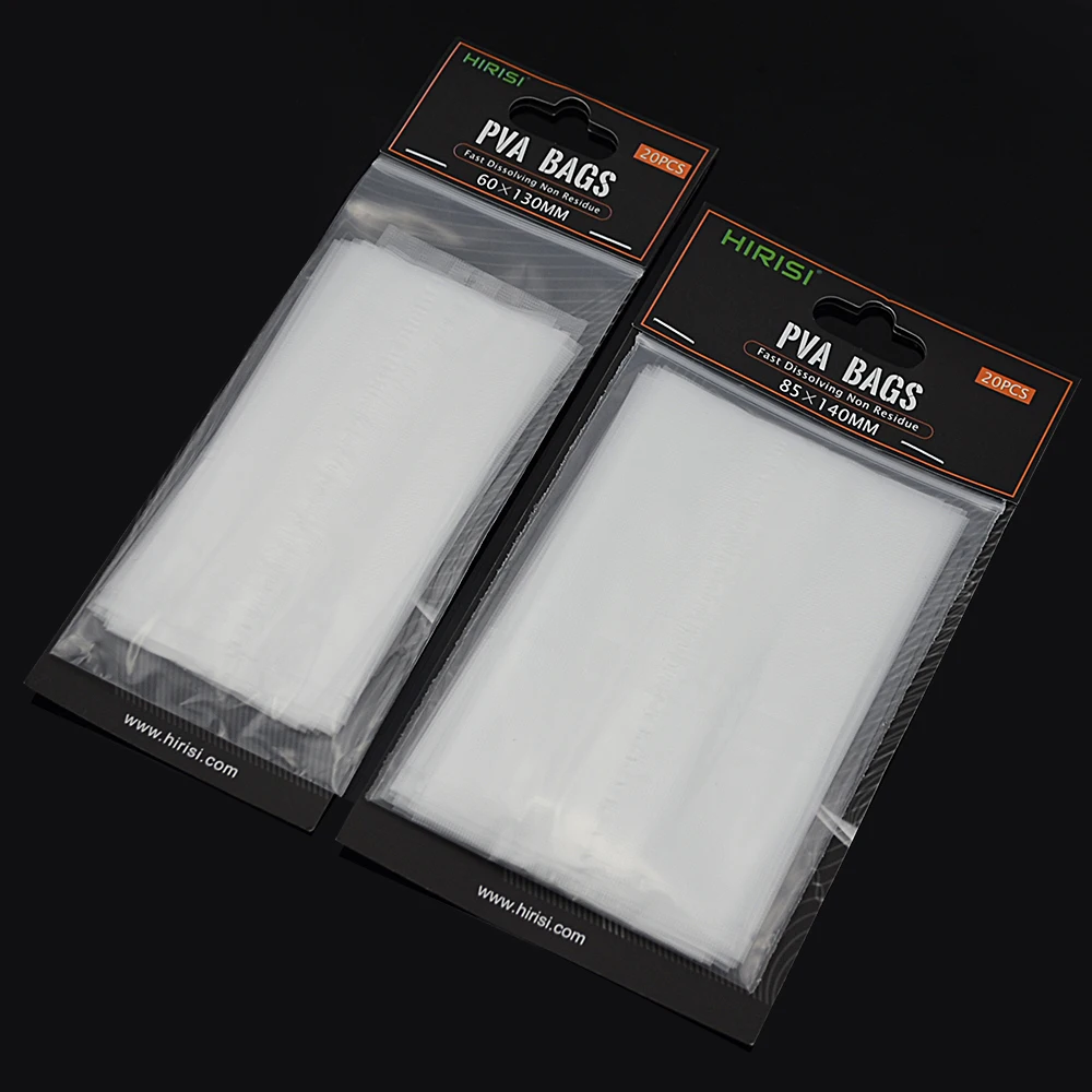20 piece Carp Fishing PVA Bags for Fishing Tackle Accessories Size 60*130 85*140 70*200