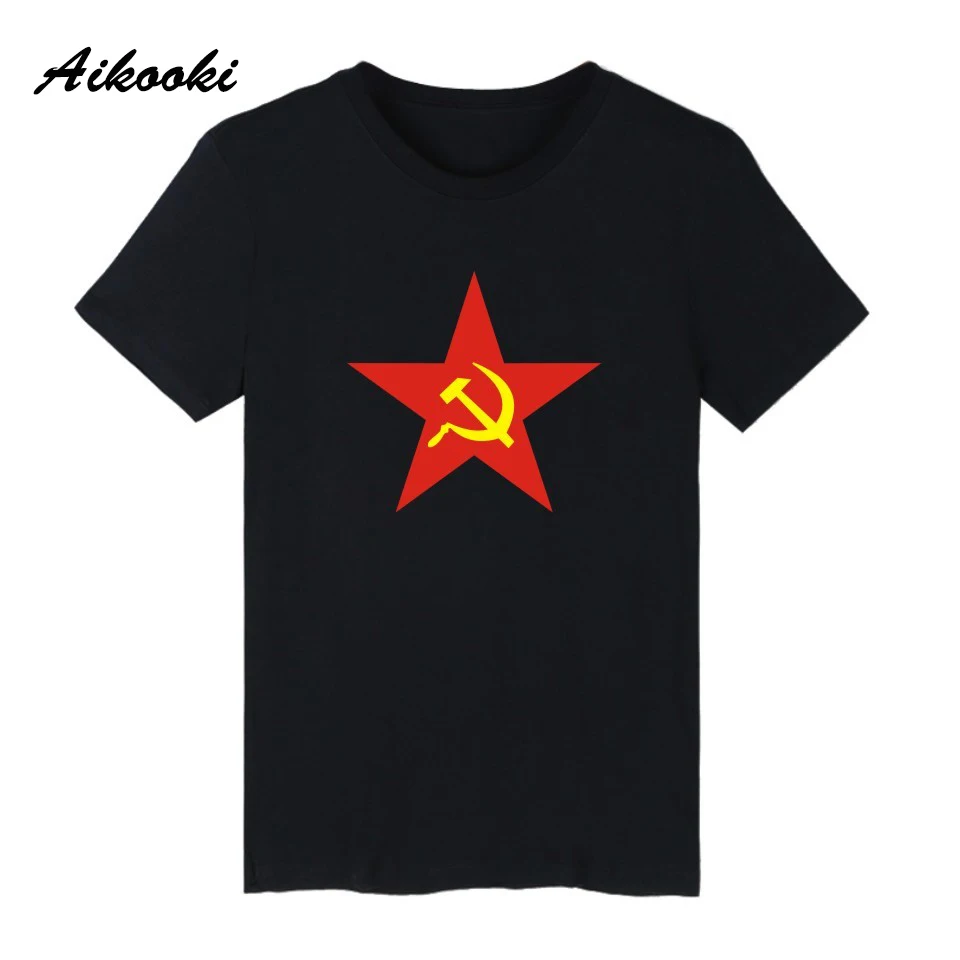 Zomer t-shirt CCCP T-Shirt Mannen Vrouwen Populaire Mode Korte Mouw T-shirt Katoen Casual Harajuku Summer Cool Tops | Мужская одежда