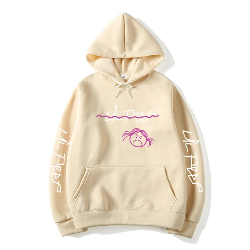 Lil/толстовки с капюшоном с надписью hell boy lil. Peep для мужчин и женщин, пуловер с капюшоном для мужчин и женщин, sudaderas cry, детские толстовки с капюшоном, толстовки с надписью love - Цвет: 141-144Khaki