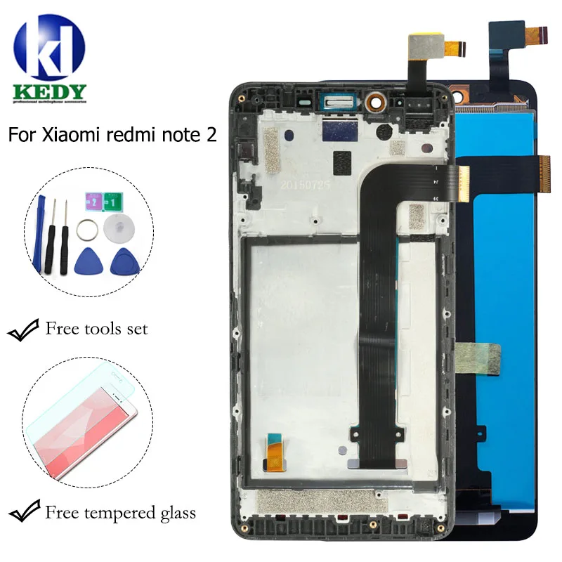 5.5&quot ORIGINAL Replacement Parts For Xiaomi redmi note 2 LCD Display Touch Screen Digitizer Assembly FREE Tools | Мобильные