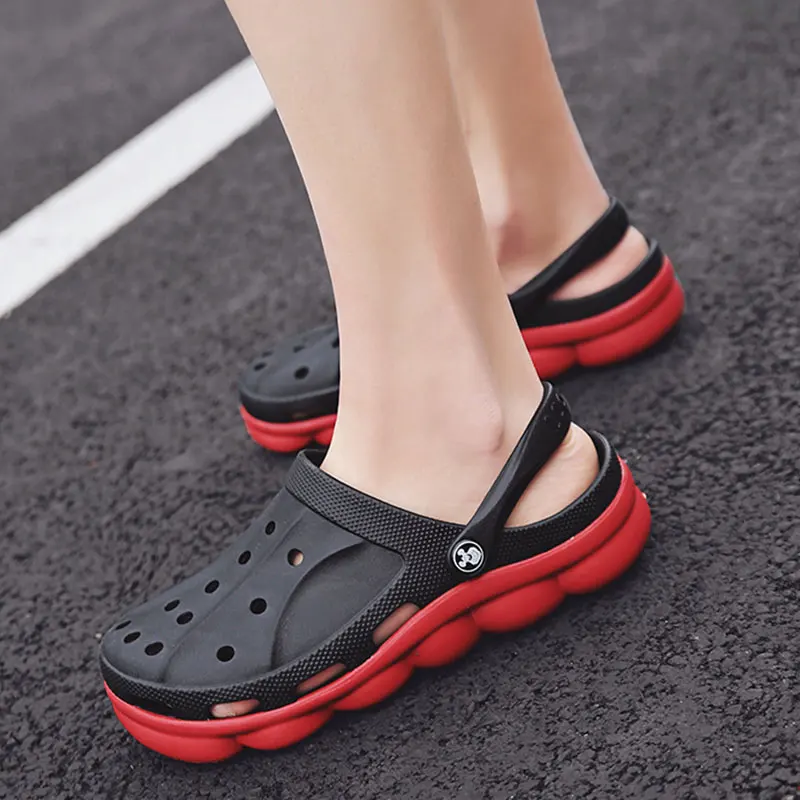 Мужская Уличная летняя водонепроницаемая обувь без шнуровки Супер светильник