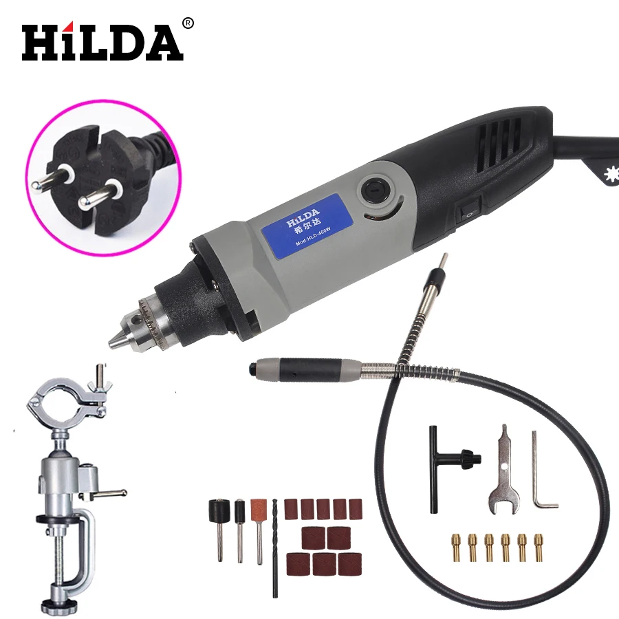 400W Mini Dremel Style Rotary Tool Grinder Electric Variable Adjustment Speed Drill Demolition Accessories | Инструменты