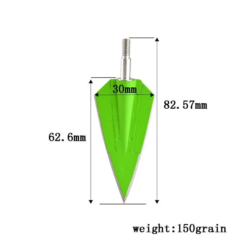 6 шт. стрельба из лука 2 лезвия Broadheads 150 зерна практика стрела соединение лук