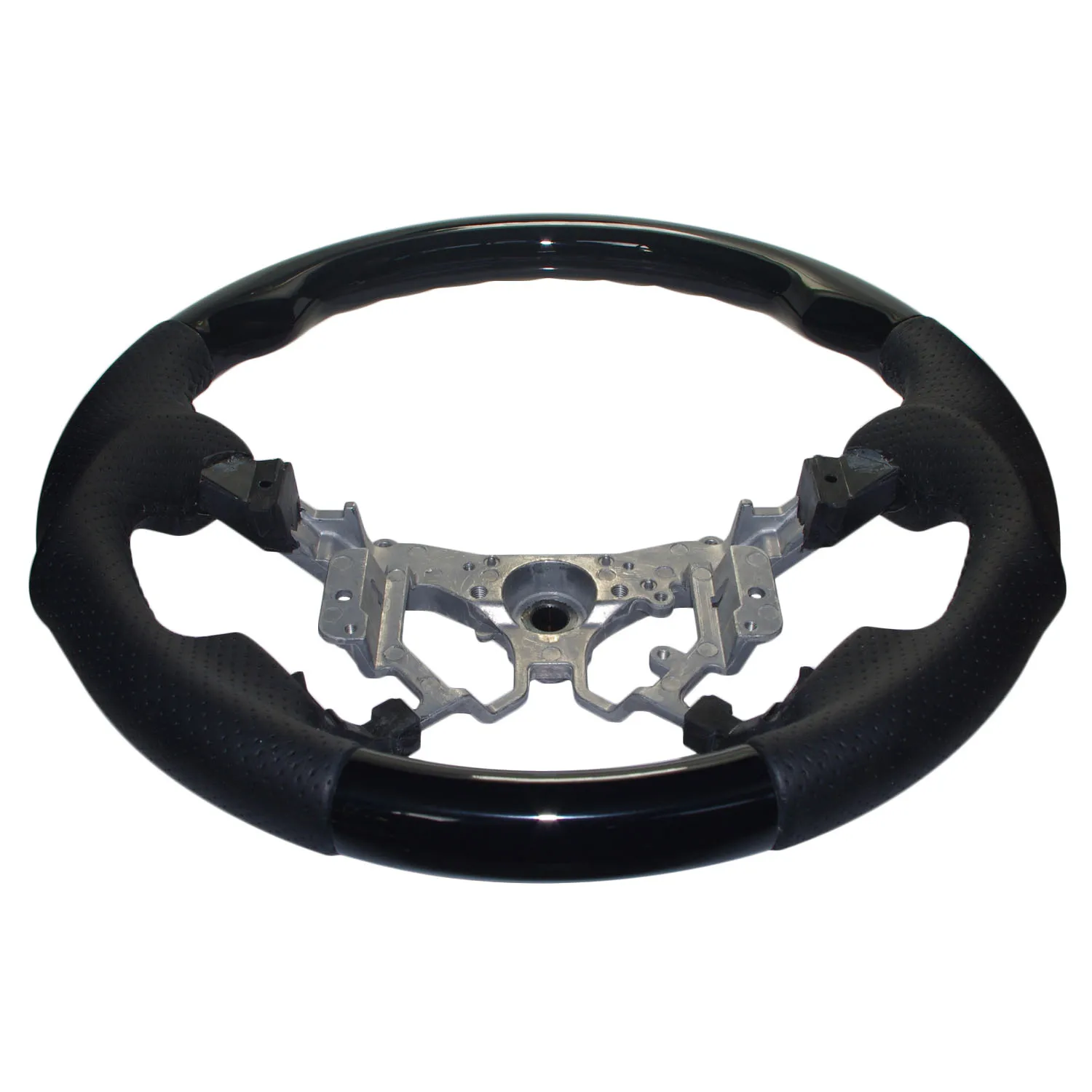 Черное Кожаное Спортивное Рулевое колесо для Toyota 2007 2011 Camry Kluger Estima Hilux Fortuner Allion