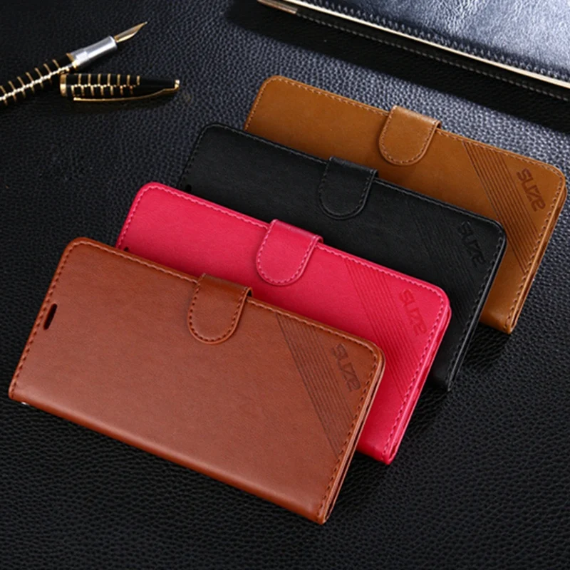 AZNS для OPPO R11s R15 чехол кожаный флип плюс Мобильный телефон случаях Стенд карты слот