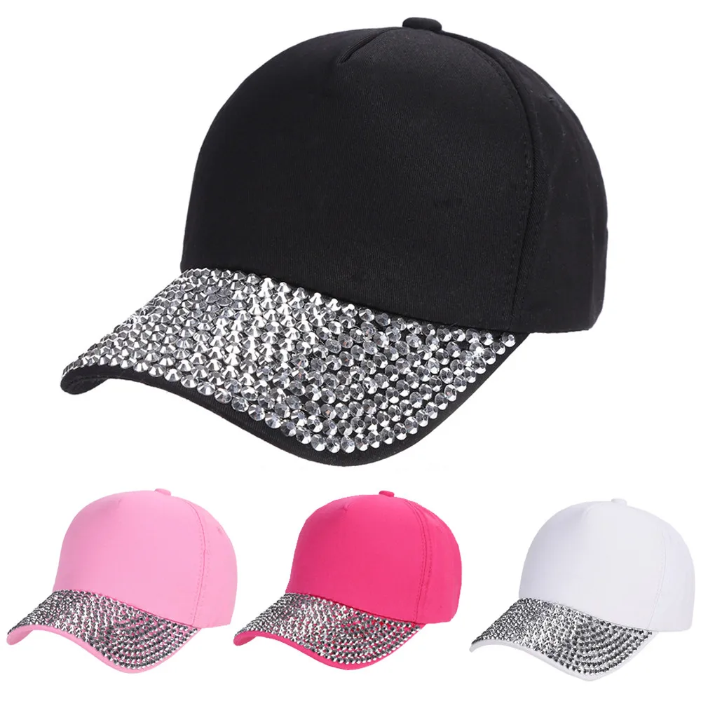 2018 бейсболка женская новая модная со стразами в форме лапы Snapback шляпа летняя
