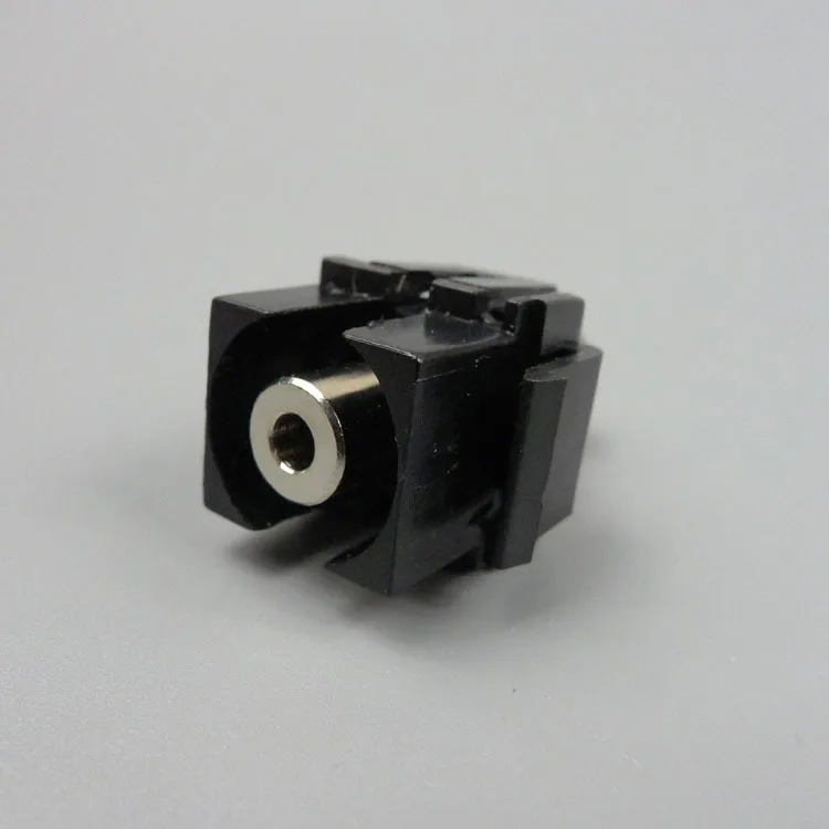 Новый стиль keystone 3 5 мм стерео аудио разъем черный цвет|keystone 3.5mm|keystone connectorkeystone audio |