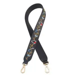 GUERNO 2017 plit leather strap for women handbags embroidery bohemian bag stripe easy matching girl shoulder belt DD001 | Багаж и сумки