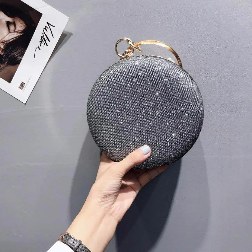 Женская сумка ручной работы с цветочной вышивкой элегантная круглая женская