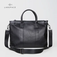 lanspace mens leather shoulder bags leisure crossbody bag fashion leather men bag