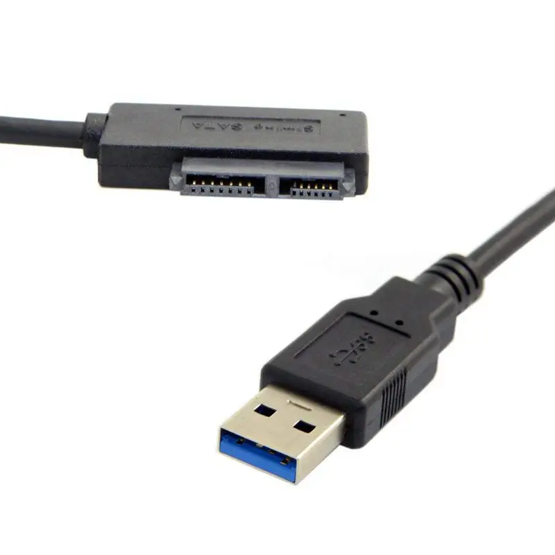 USB 3 0 до 7 + 6 13Pin тонкий SATA ноутбук CD/DVD ROM Оптический привод адаптер