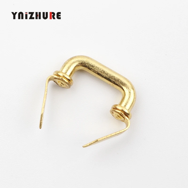 Retro Iron Kitchen Drawer Cabinet Mini Handle Vintage Makeup Box Knobs Antique Pin Pull Handles Gold Color 19*21mm 10Pcs | Обустройство
