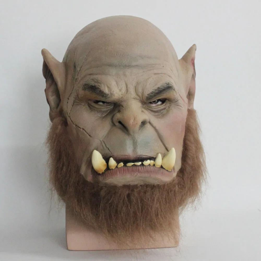 2016 фильм World of Warcraft маска Ogrim Doomhammer латексная Вечерние Маски для Хэллоуина|world of|world