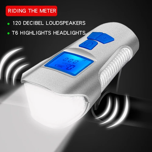 ENHANCED Bike Light VICTGOAL передний велосипедный светильник светодиодный USB Перезаряжаемый велосипедный флэш-светильник для велосипедных фонарей головной светильник с велосипедным компьютерный звуковой сигнал Bell - Цвет: ENHANCED Bike Light